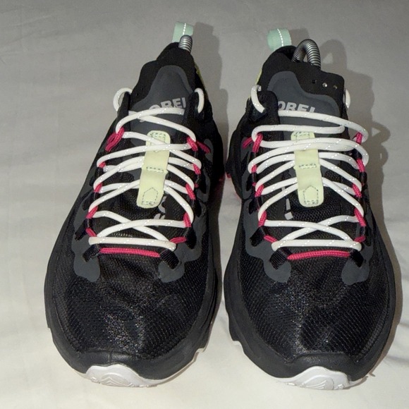 Sorel Sneakers Women 9.5 Black Sorel Kinetic Breakthru Tech Lace Athletic NL4827 - Picture 14 of 16